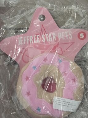 Jeffree Star Pets Pink Donut Dog Toy